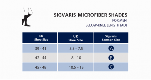 Sgvaris Microfiber Shades size chart